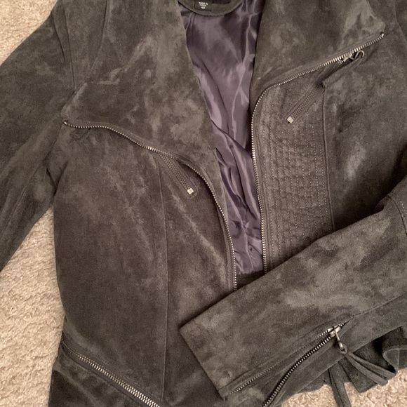 Suede moto jacket - Picture 3 of 5